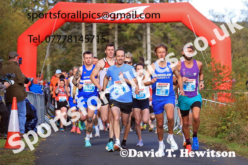 Altra Kielder 10k Road Race, Sunday, October 5th. 2025 Altra Kielder Marathon, Half Marathon and 10k. Photo: David T. Hewitson/Sports for All Pics